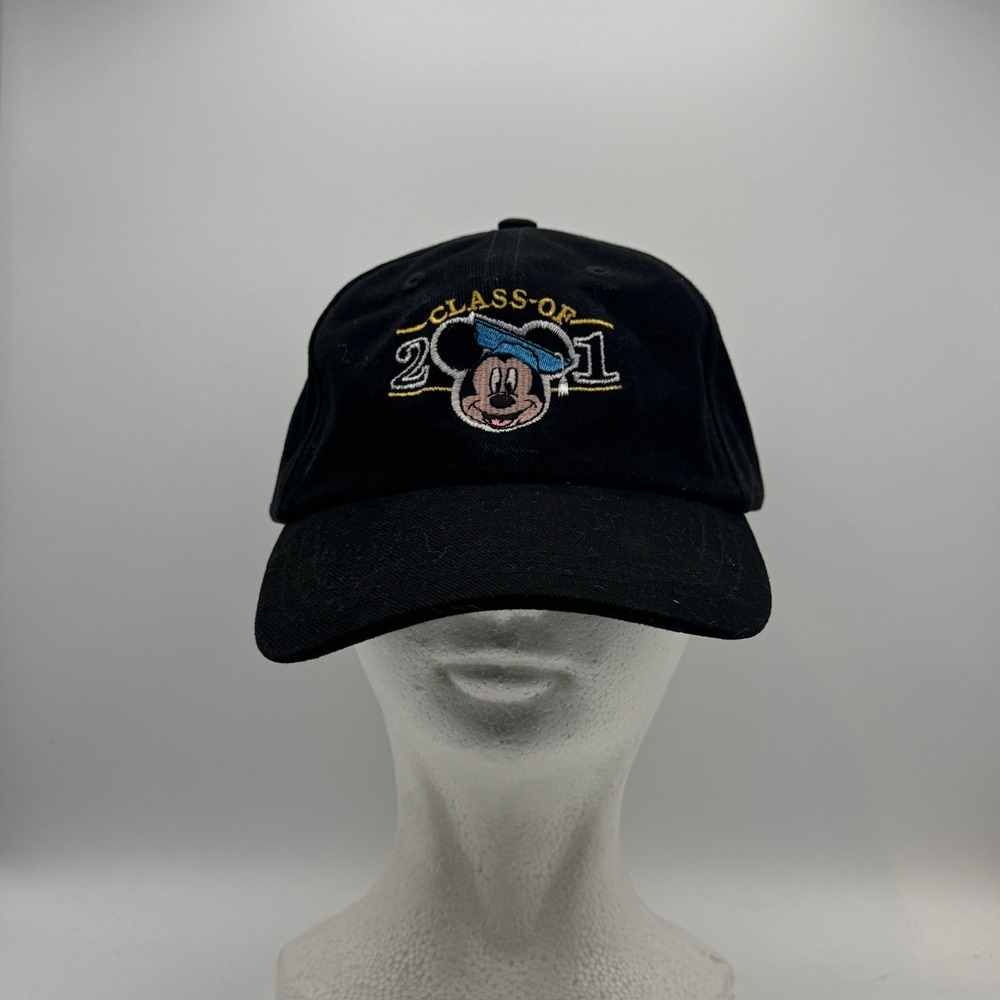 Disney Mickey Mouse Hat Cap Strap Back Class of 2021 Graduation Embroidered Mens